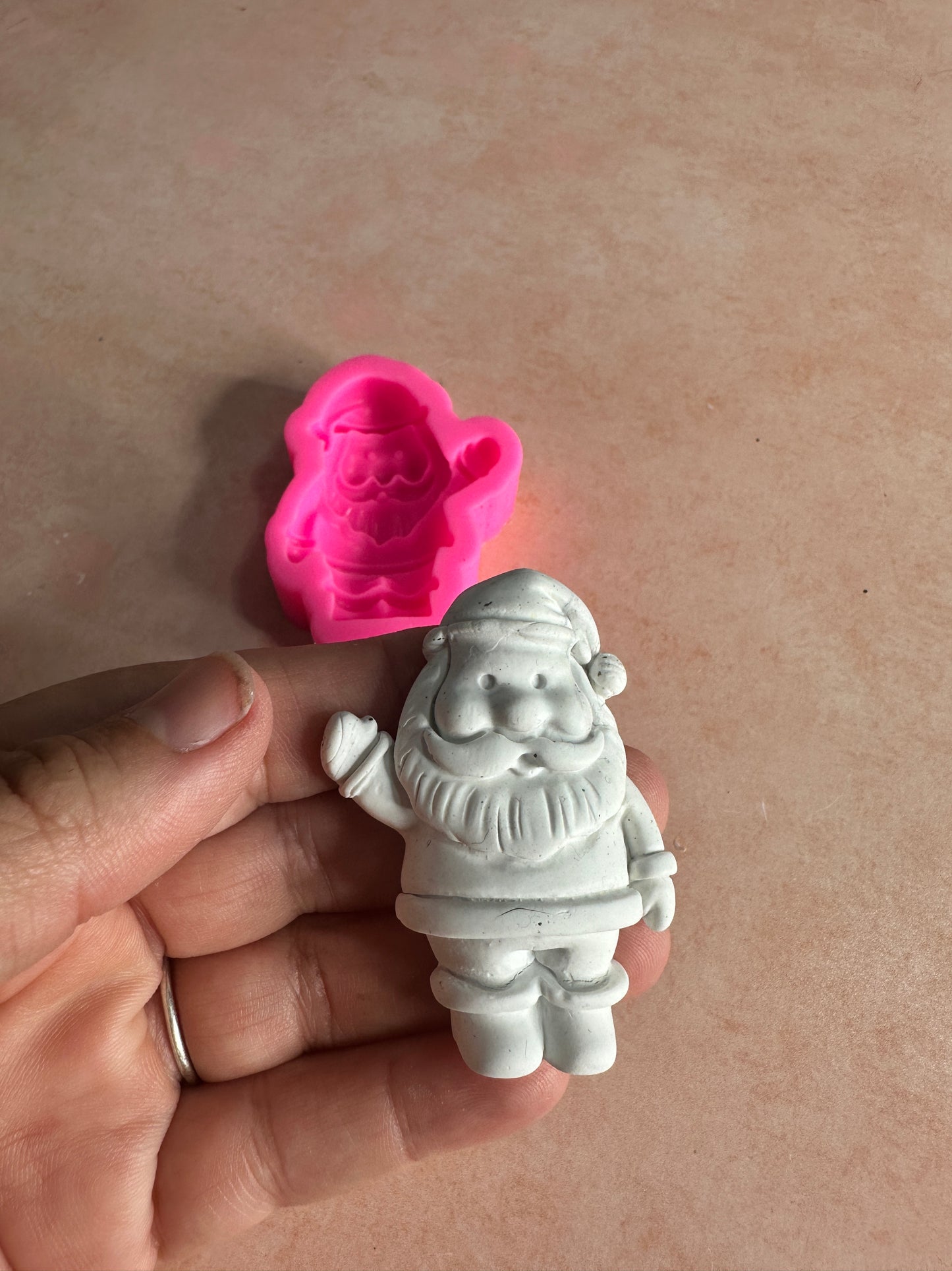 Santa Claus clay mold Christmas Winter crafting