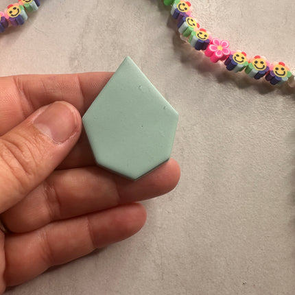 Earring Basics Diamond Point Teardrop Rounded polymer clay cutter - Create Along 