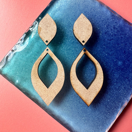 Thin Marquis 4 pairs Earring Components mix and match - Create Along 
