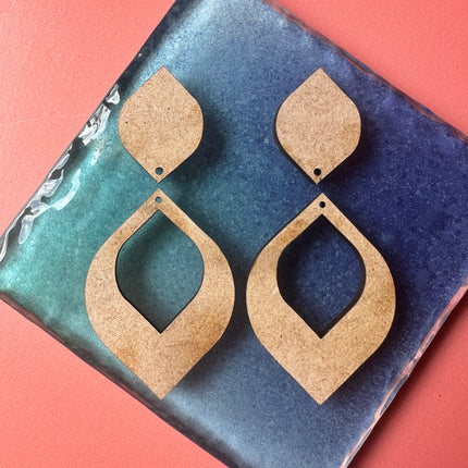 Wide Marquis 4 pairs Earring Components mix and match - Create Along 