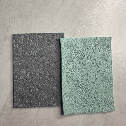 Harvest Fruits of Fall polymer clay rubber stamp texture sheet - Create Along 