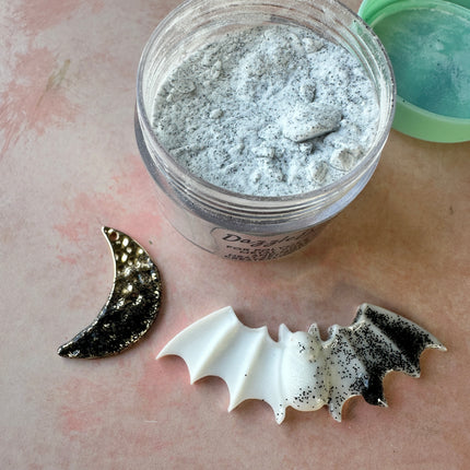 Dazzle Dust Clear + Black Glitter powder coat - Create Along 