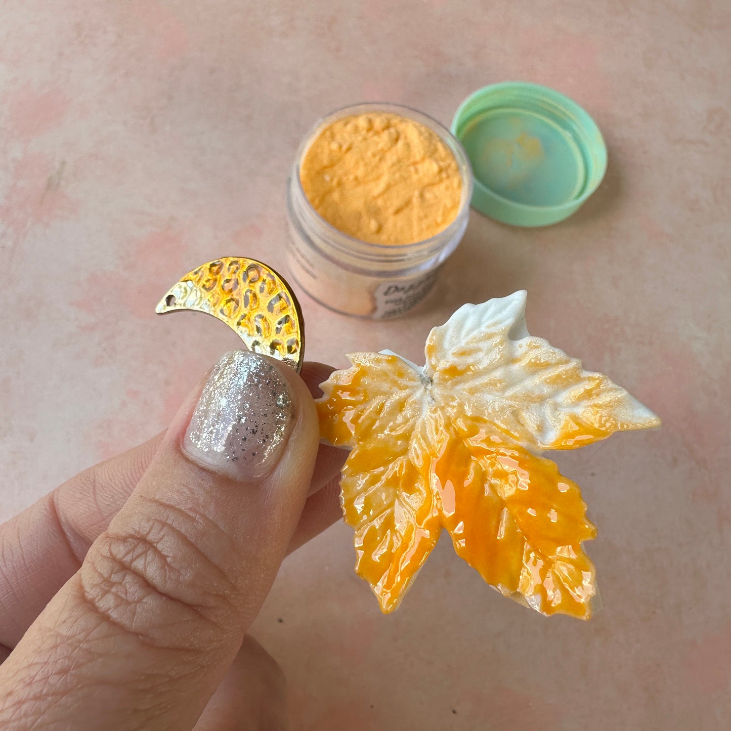 Dazzle Dust Golden Orange Glow powder coat