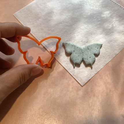 Delicate Butterfly Polymer clay cutter for earrings and art - Create Along 
