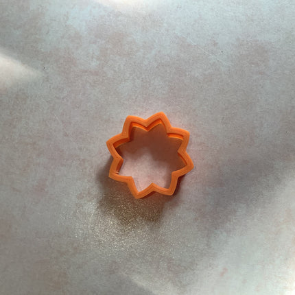 Round Lotus Flower Polymer clay cutter for earrings and art - Create Along 