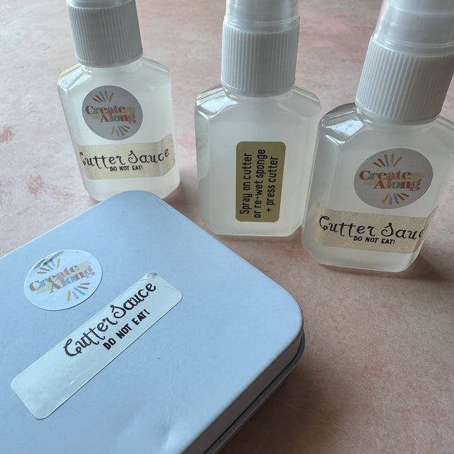 Cutter Sauce™ spray release for polymer clay imprint cutters and stamps - Create Along 