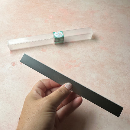 Long Flexible polymer clay slicing blade with case - Create Along 