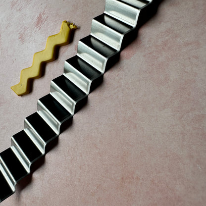Large Wavy polymer clay slicing blade potato chip mokume gane patterns - Create Along 