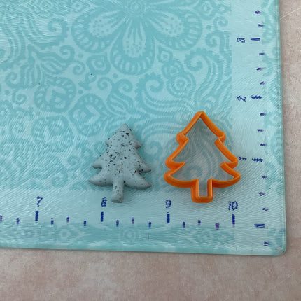 Classic Christmas Tree polymer clay cutter | tree clay earring cutter - Create Along 
