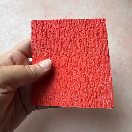 Tree Bark Polymer Clay Texture Stamp Gelli plate paper printing - Create Along 