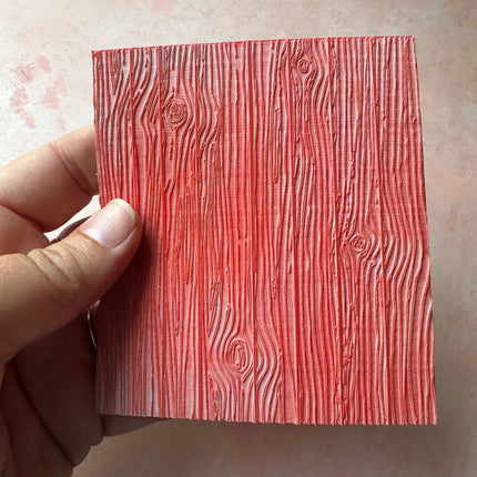 Wood Planks Fairy Door Polymer Clay Texture Stamp Gelli plate paper printing - Create Along 