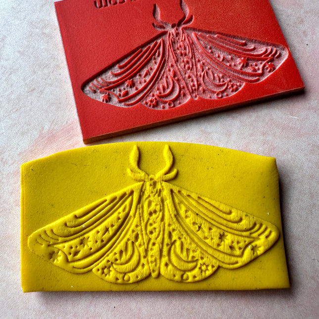Rubber stamp Mystical Moth #1 - Create Along 