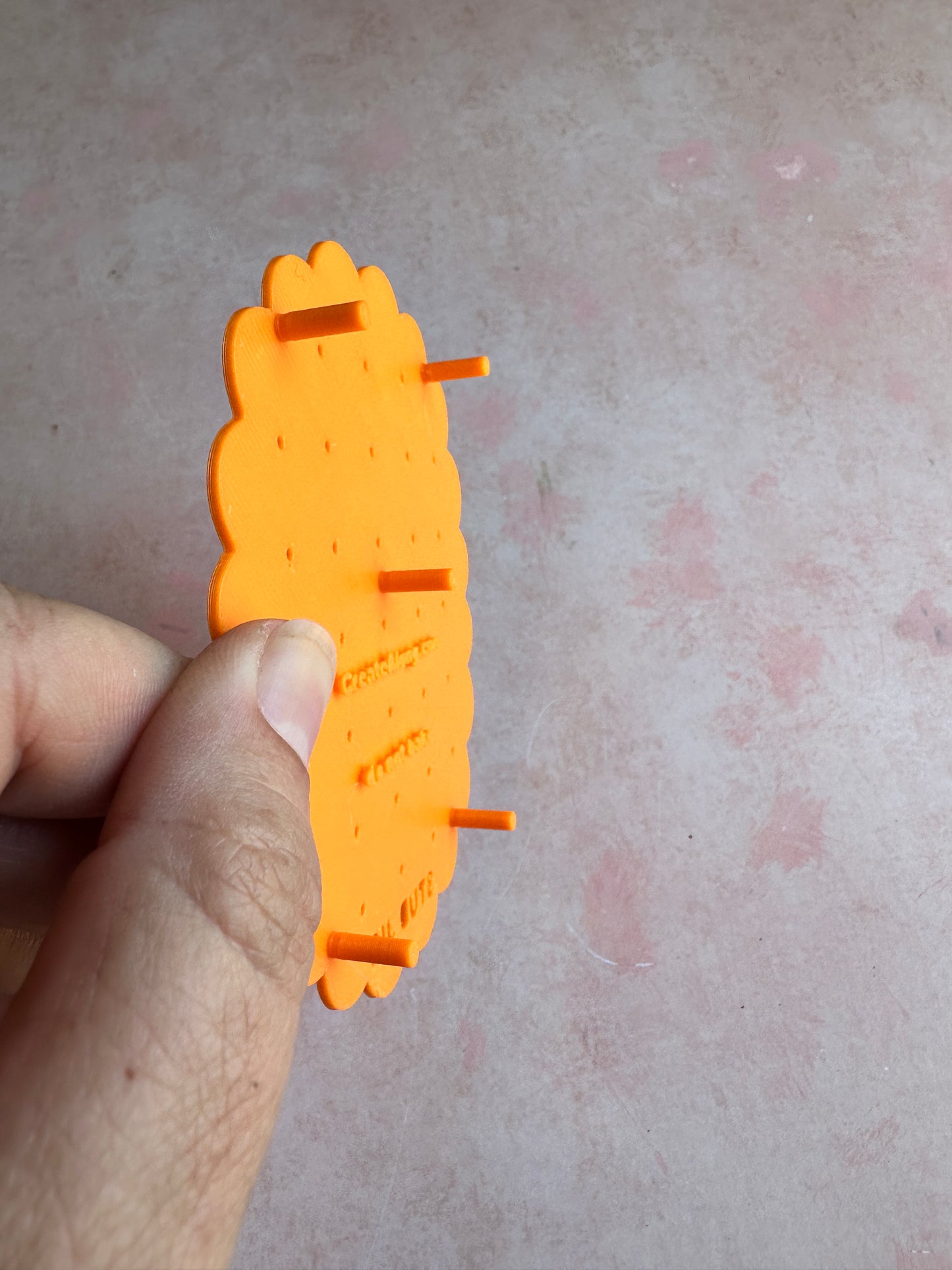 Stud earring jig finishing UV resin sealer tool support polymer clay