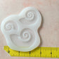 Polymer Clay and UV Resin Silicone Mold Nautilus Shell bake in oven