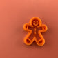 Gingerbread Man polymer clay cutter | gingerbread clay earring cutter