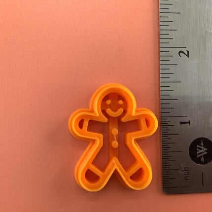 Gingerbread Man polymer clay cutter | gingerbread clay earring cutter - Create Along 