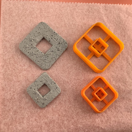 Milo Rounded Square Donut Clay Cutter - Create Along 