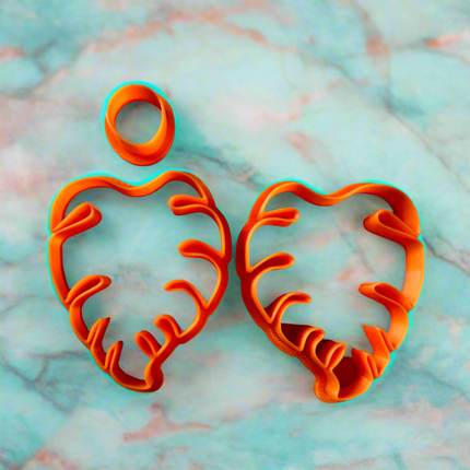 Monstera Leaf polymer clay earring cutter set - Create Along 