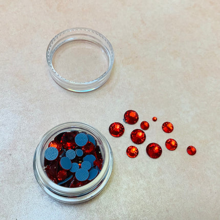 Crystal Rhinestone multi size Hot Fix bake-able glue heat set embellishment - Create Along 