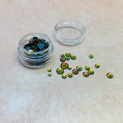 Crystal Rhinestone multi size Hot Fix bake-able glue heat set embellishment - Create Along 