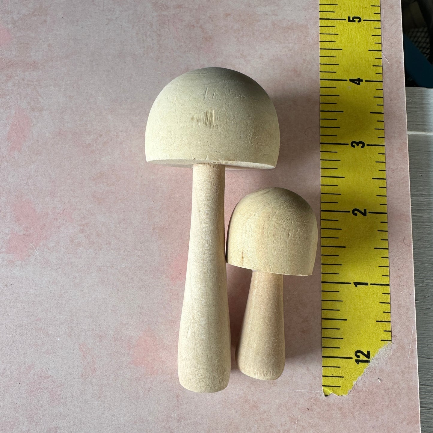 Set of Wood Mushrooms to cover Fairy door clay projects