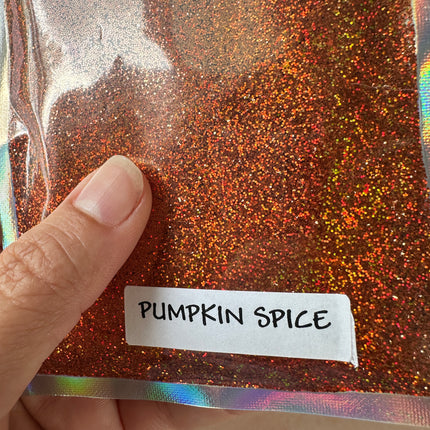 Pumpkin Spice UF Glitter for pens candles earrings clay resin mugs slime tumblers nail art 2 oz - Create Along 