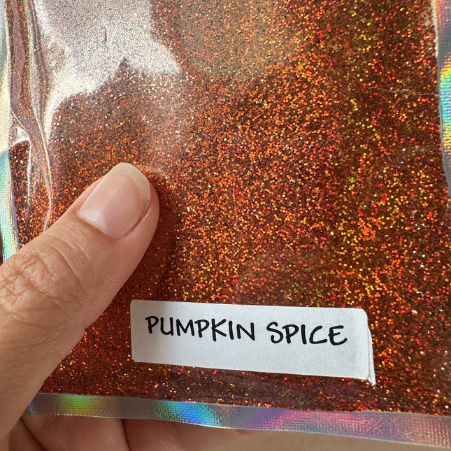 Pumpkin Spice UF Glitter for pens candles earrings clay resin mugs slime tumblers nail art 2 oz - Create Along 