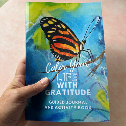 Color your Life with Gratitude daily prompt coloring writing journal - Create Along 