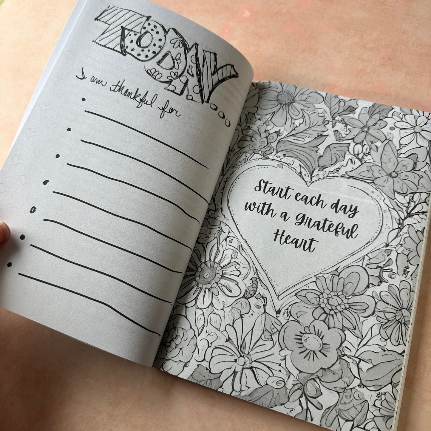 Color your Life with Gratitude daily prompt coloring writing journal