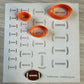 Football Laces and Cutter Set for polymer clay earrings jewelry decor