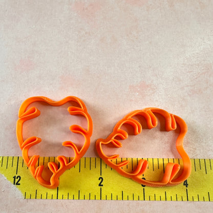 Monstera Leaf polymer clay earring cutter set - Create Along 