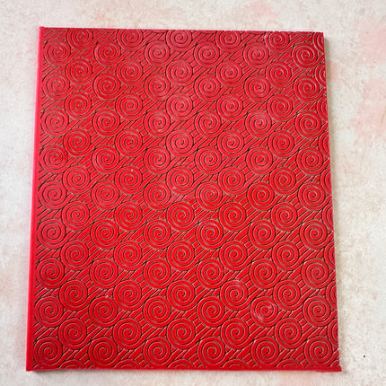 Spiral Wave | Art Deco Inspired polymer clay rubber stamp texture - Create Along 