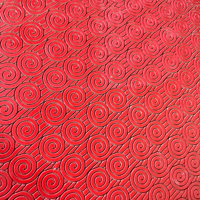 Spiral Wave | Art Deco Inspired polymer clay rubber stamp texture - Create Along 