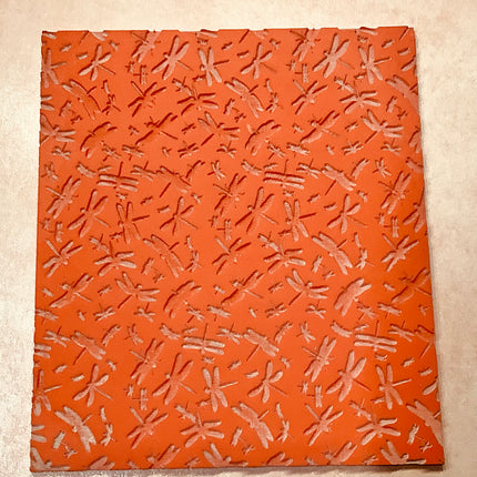 Dragonflies Rubber Stamp Texture Sheet Mat for polymer clay metal clay mixed media art (Copy) - Create Along 