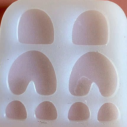 Soft Rainbow Arches Silicone Mold UV resin polymer clay - Create Along 