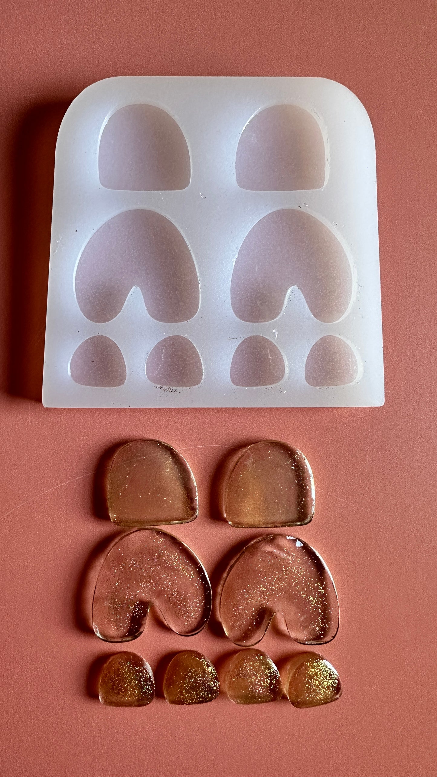 Soft Rainbow Arches Silicone Mold UV resin polymer clay - Create Along 