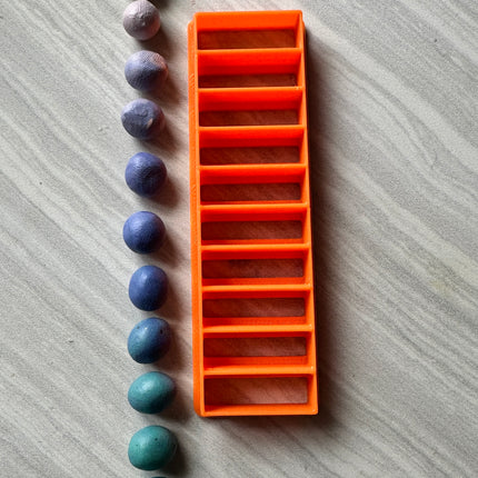Bead Ladder polymer clay cutter for making 10 pieces same size and shape - Create Along 