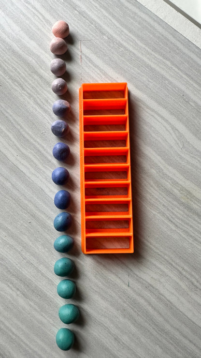 Bead Ladder polymer clay cutter for making 10 pieces same size and shape - Create Along 