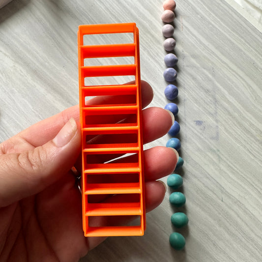 Bead Ladder polymer clay cutter for making 10 pieces same size and shape