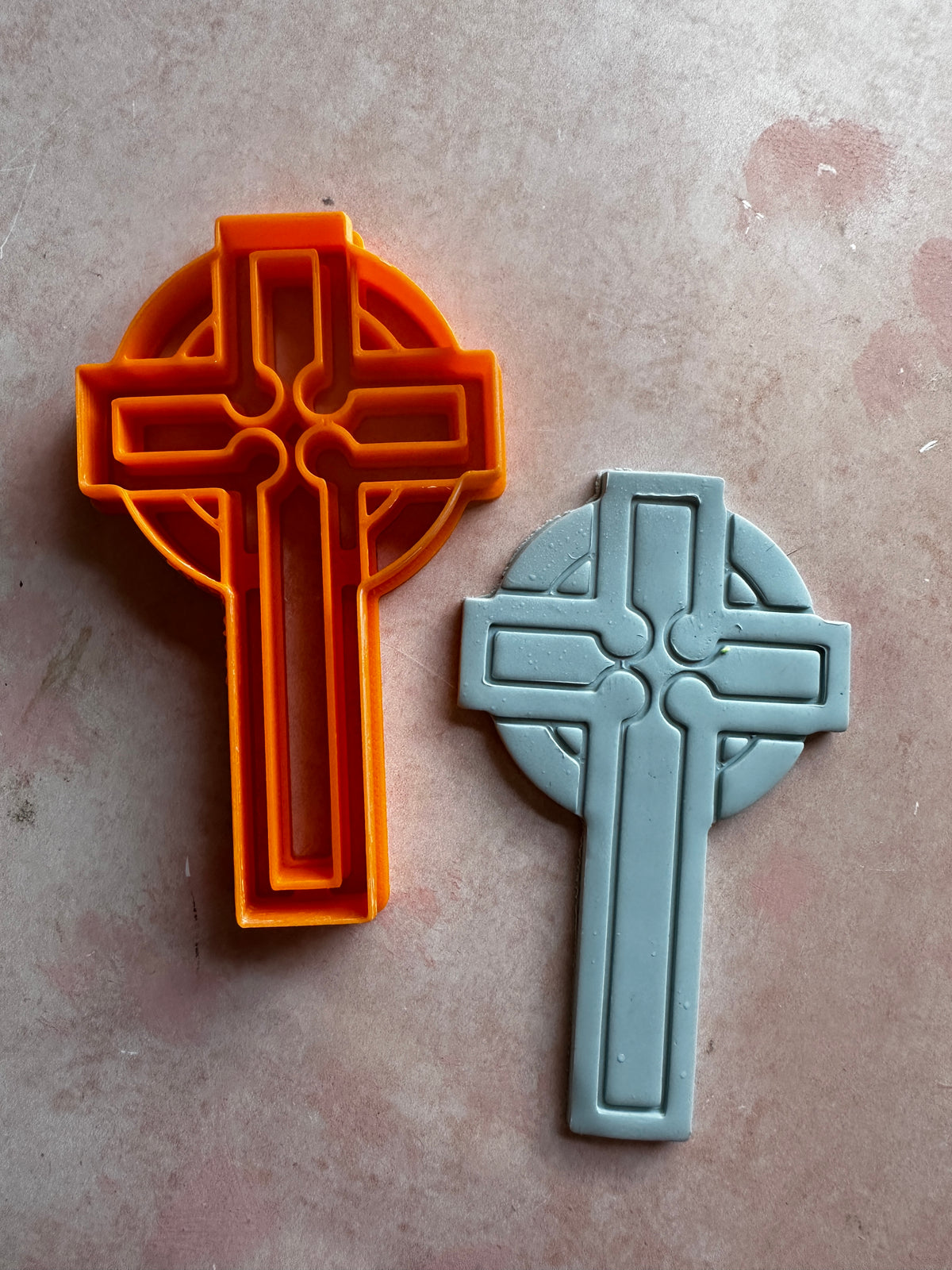 Celtic Christian Crucifix Cross polymer clay cutter