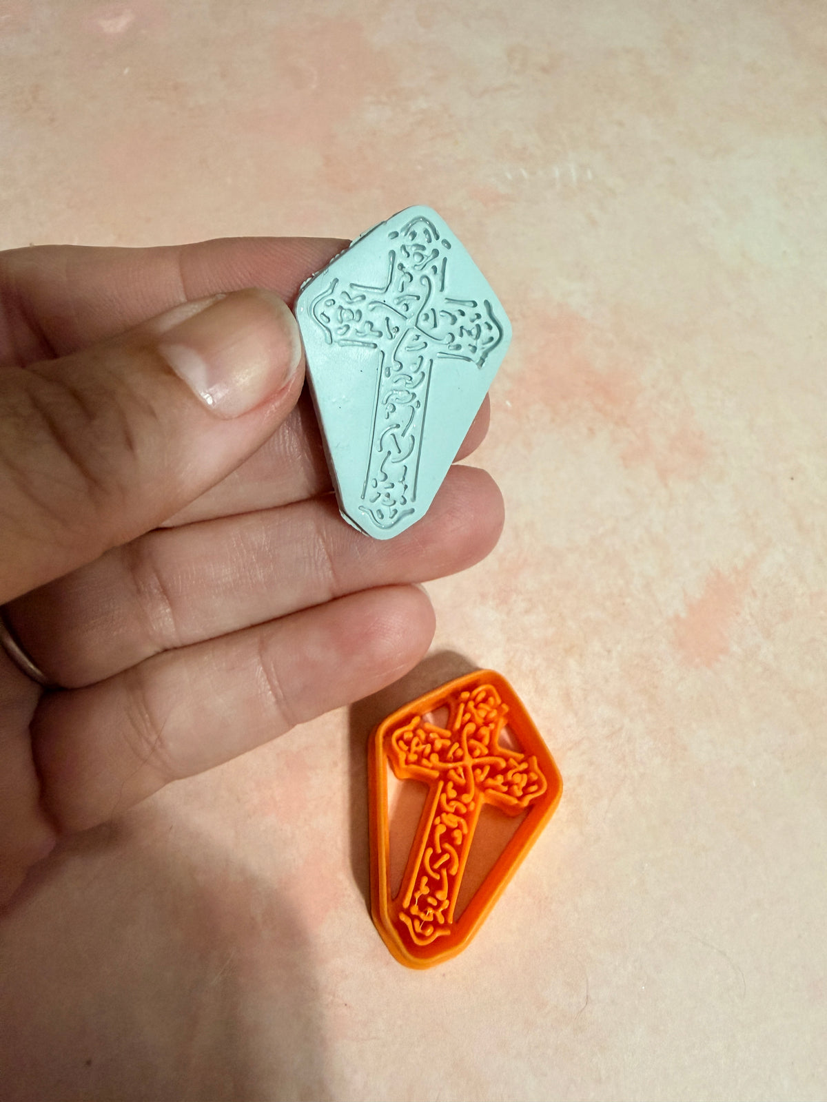 Celtic Collection - Decorative Cross polymer clay cutter