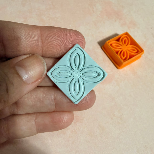 Celtic Collection - Square Knot polymer clay cutter
