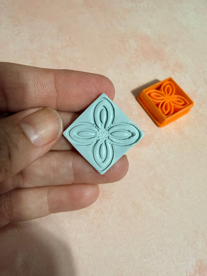 Celtic Collection - Square Knot polymer clay cutter