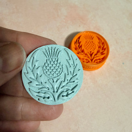 Celtic Collection - Thistle full press polymer clay cutter