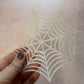 Big Web Mylar polymer clay stencil mask texture sheet Halloween