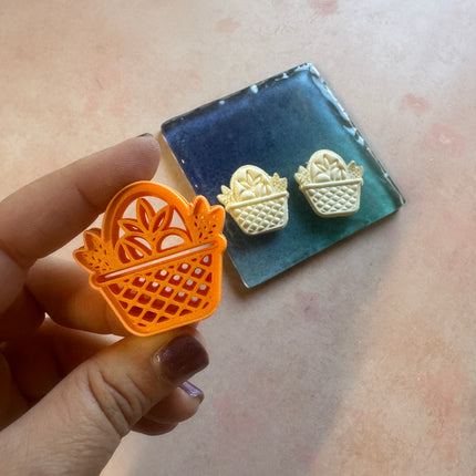 Fruity Picnic Basket polymer clay cutter - Create Along 
