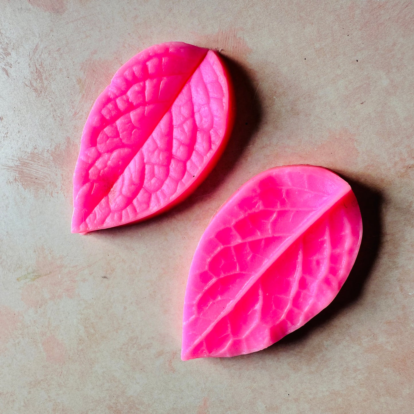 Leaf Press double sided polymer clay silicone flower mold