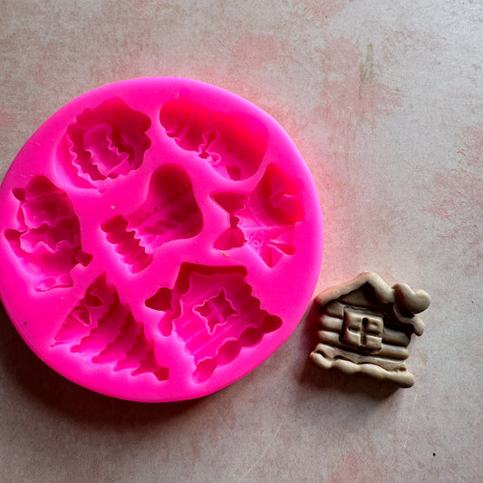 Christmas Trinkets Silicone Mold for polymer clay