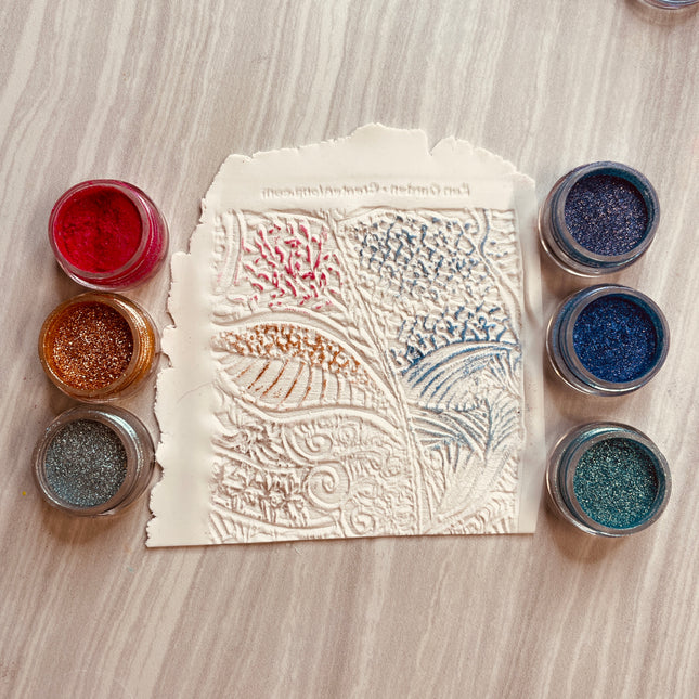 Pigments Mica Powders Darkstar Shimmer sparkle for Polymer Clay Art Jewelry and Resin - Create Along 