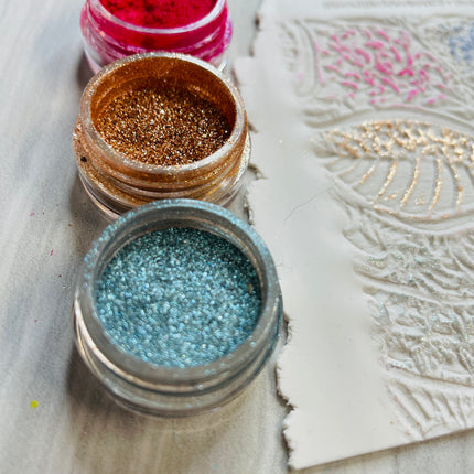 Pigments Mica Powders Darkstar Shimmer sparkle for Polymer Clay Art Jewelry and Resin - Create Along 